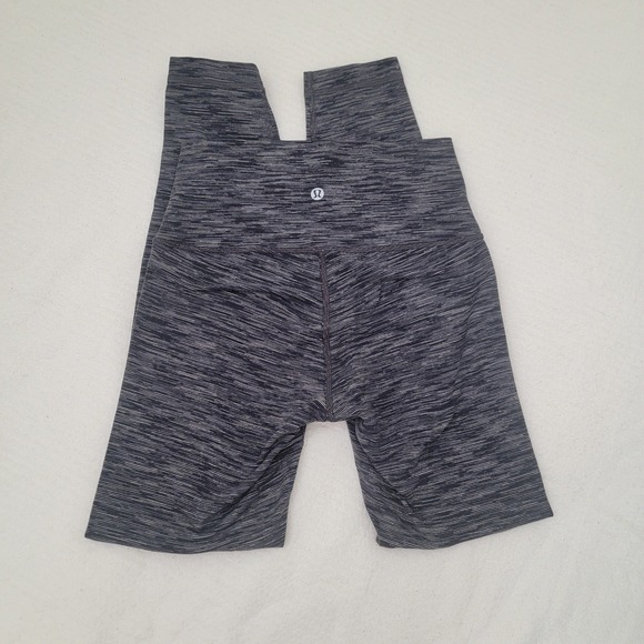Lululemon Wunder Under Hi-Rise 7/8  Size 4 W5AT5S Striped Leggings Athletic Gorp - Picture 1 of 5